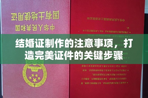 徽县结婚证制作的注意事项，打造完美证件的关键步骤