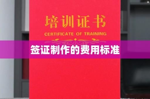 徽县签证制作的费用标准