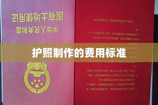 徽县护照制作的费用标准